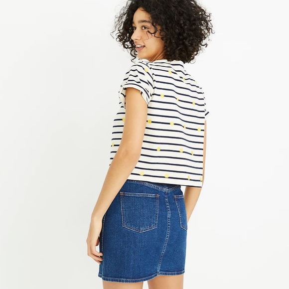 Madewell Stretch Denim Straight Mini Skirt in Arroyo Wash - Picture 2 of 7